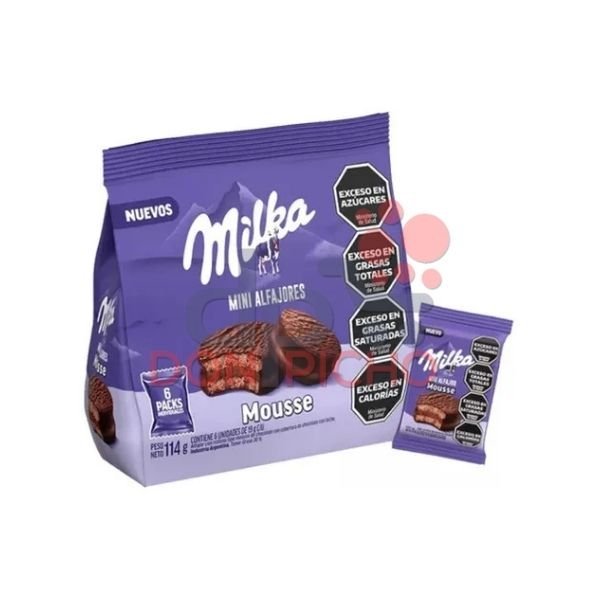 Alfajor MIni Milka Mousse 114g