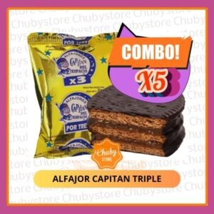 5 Alfajor Capitan del Espacio Triple
